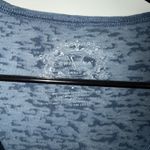 V Christina Y2K Burnout Long Sleeve Top Sz S Rhinestone Peace Sign Graphic Tee Blue Photo 6