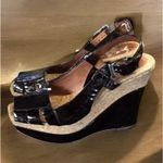 Anthropologie No. 704b patent bronze cork wedge sandal 39.5 Women’s Size 9.5 Photo 0