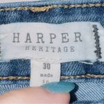 Harper Heritage Francesca's Women's Size 30 Two-Tone High Rise Flare Jeans Photo 2
