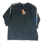 Adidas women's 4x always original black Terry crew sweatshirt dress unique plus Photo 3