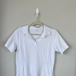 KINESIS Collared Polo Tennis Prep Dress Pockets Athleisure Sporty Size Medium White Photo 2