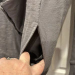 Armani Exchange A/X Armani Exchange Gray Button Up Moto Jacket Women’s Size Small Cotton Photo 5