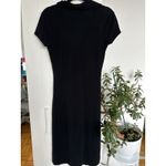 Banana Republic Short Sleeved Collared Deep V-Neck Midi Empire Waist Dress, Med Photo 3
