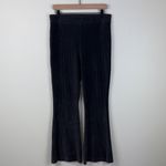 Aerie Groove On Ribbed Corduroy Flare Pants Gray Women’s Large Short High Rise Photo 2