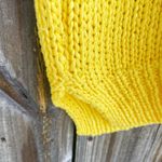 Voyageur by Mersea yellow knit sleeveless sweater vest made in Italy 100% cotton Size M Photo 5