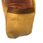 Fossil  Marley Double Handle Shoulder Bag Shopper Yellow Canvas Leather 14X11 Photo 11