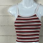Brandy Melville  Red Striped Tank one size Photo 6
