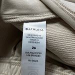 Athleta Brooklyn Leopard Textured Ankle Jogger Pants Tan Khaki Pockets Plus 26 Photo 8