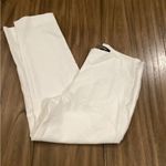 Ellen Tracy  White pleated chino dress work dresss Pants ankle crop size 10 Photo 3