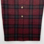 Sanctuary Black Red Plaid Midi Pull On Stretch Pencil Skirt Women’s Size Small Photo 4