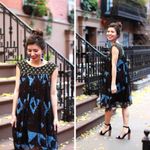 Anthropologie Moulinette Soeurs Lydia Swing Dress Size 2 XS Beaded Art Deco Photo 7