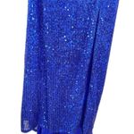 La Femme NEW One Shoulder Sequin Maxi Prom Formal Special Occasion Dress Blue 0 Photo 6