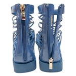Vivienne Hu VHNY Cobalt Studded Leather Straps Ankle Boots Size 7 (EU 37) Blue Photo 6