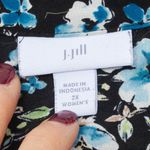 J.Jill  Womens Dark Fairy Floral Button Front Layered Tunic Top Size 2X Dainty Photo 4