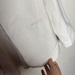 Theory Collarless open slim fit off white blazer size 6 Photo 7