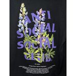 Anti‎ Social Social Club Black Lupine Hoodie Size L EUC Size L Photo 2