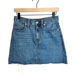 Madewell Rigid Denim A-Line Mini Skirt in Lakeline Wash: Eco Edition Photo 1