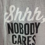 Wound Up  M Gray Black Shhh Nobody Cares Top Photo 1