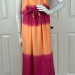 Cloth & Stone Orange and Pink Scoop Neck Sundress. D13 Photo 0