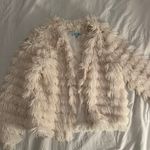 ZARA Faux Fur Fringe Jacket Photo 0