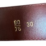 VTG Genuine Caiman Leather Waist Belt Made in Italy Croc Cognac Brown Sz 30 (S) Photo 11