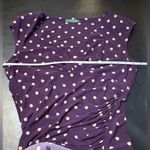 Ralph Lauren  Purple Ruched Sheath Dress V-Neck Cap Sleeve Photo 7