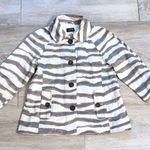 Zebra Stripe Short Trench Coat Jacket | J. Crew Zebra Stripe Jacket Photo 0