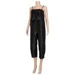 Anthropologie HUTCH x  Satin Bow-Tie Jumpsuit, Black, Small Photo 4