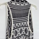 Panhandle  Aztec Cardigan Black & White Size Small Photo 5