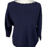 Lee  Dark Purple Scoop Neck Knit Sweater Size S Photo 0