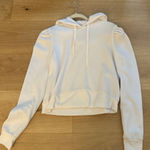 Z Supply  White Puff Sleeve Hoodie Photo 0