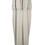 ASOS  Embellished Halter Maxi Gown Keyhole Back Light Gray Size 12 Wedding Guest Photo 10