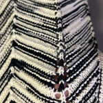 White House | Black Market Cream Black Sleeveless Knitted Layering Sweater- Large Photo 5