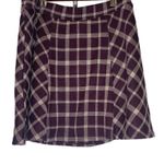 love on a hanger Plaid Skirt  Juniors 5 Purple Beige Photo 2