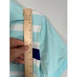 Nike Golf Womens Top Medium US Open Championship Shirt Short Sleeve Striped Blue Photo 10