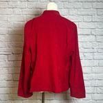 R&K Originals Petite Red Open Front Blazer Jacket Size 16P Photo 2