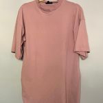 Top Shop Light Pink Pastel Pink Tshirt Dress Photo 0