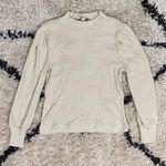 Loft Metallic Ribbed Mock Neck Sweater Photo 0