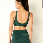 PINK - Victoria's Secret Victoria Secret Pink Loungin Cotton Scoop Bralette Large Green New With Tags Photo 1