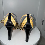 Christian LaCroix Christian Lacorix Tan and Black Stiletto Heels/ 7.5 Photo 3