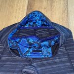 Lululemon Pace Rival Crop Cyber Stripe Naval Blue Black Photo 4