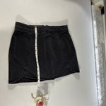 PacSun  Back Zip Denim Jean Mini Skirt Womens Juniors Size 25 Faded Black Photo 9
