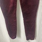 Paige Hoxton Ankle Slim Corduroy Pants Size 27 Dark Currant Wine Photo 5