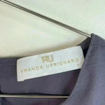 Amanda Uprichard  Gray‎ Purple Cotton Bell Sleeve Blouse Photo 7