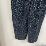 Banana Republic  Blue White Spotted Ruffled Wide Leg Jumpsuit Womens 6 Sleeveless Photo 5