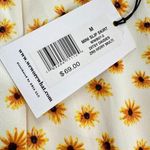 We Wore What Mini Slip Skirt Size Medium Satin it Ditsy Daisy Y2K Daisies Floral Photo 5