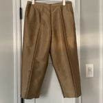 Coldwater Creek Gold Silk Cropped Pants-size 8 Petite- Photo 0