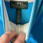 Lauren Active Ralph Lauren Blue and White Track jacket with RL Crest size Large Photo 6