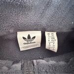 Adidas Athletic League Fleece Pullover Crop Top Womens Navy Blue 1/4 Zip Photo 6