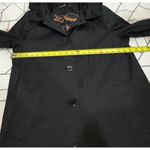 Lauren By Ralph Lauren Waterproof Raincoat Removable Hood Black Womens Large Photo 13